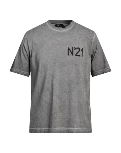 N°21 Man T-shirt Grey Size Xl Cotton In Gray
