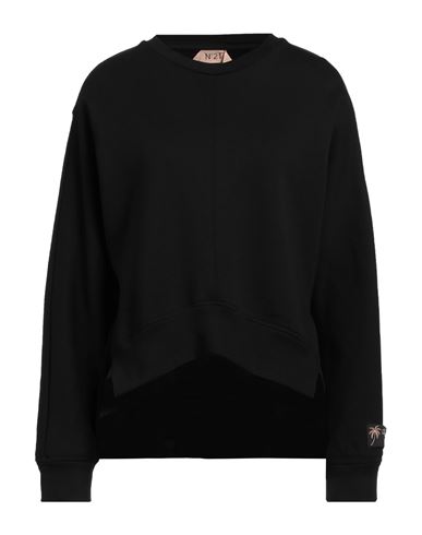 N°21 Woman Sweatshirt Black Size 10 Cotton