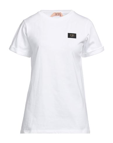 N°21 Woman T-shirt White Size 8 Cotton