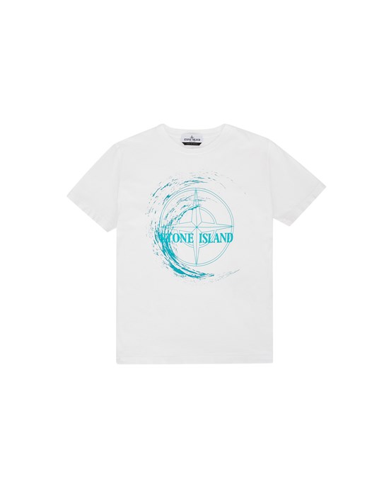 STONE ISLAND JUNIOR 21072 T-Shirt Herr Weiß