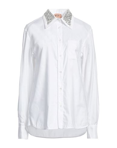 N°21 Woman Shirt White Size 8 Cotton