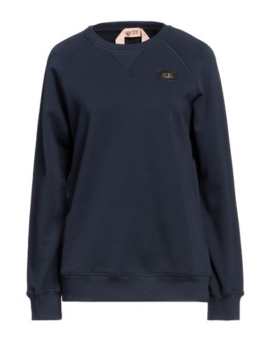 Shop N°21 Woman Sweatshirt Navy Blue Size Xl Cotton