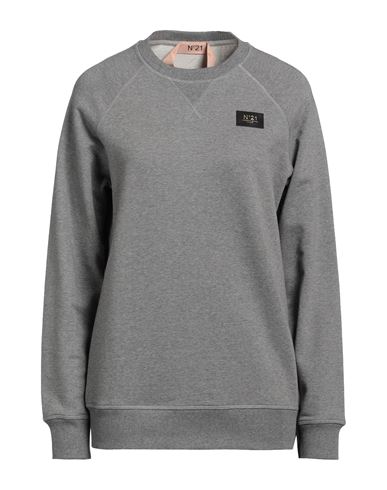 N°21 Woman Sweatshirt Grey Size Xl Cotton In Gray