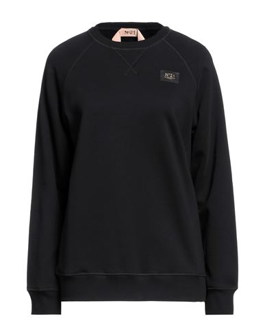 N°21 Woman Sweatshirt Black Size M Cotton