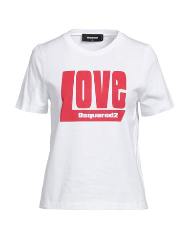 Shop Dsquared2 Woman T-shirt White Size Xs Cotton