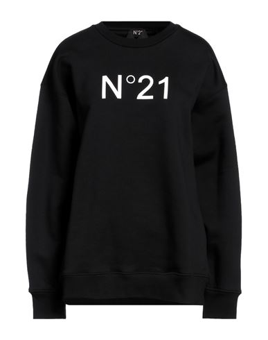 Shop N°21 Woman Sweatshirt Black Size Xl Cotton