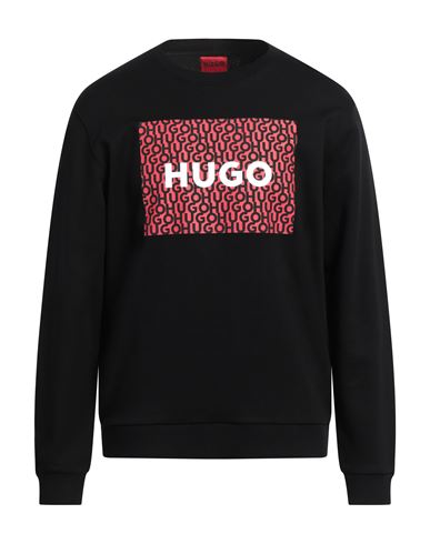 Shop Hugo Man Sweatshirt Black Size Xxl Cotton