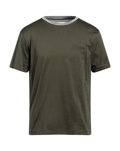 Missoni Man T-shirt Military Green Size M Cotton