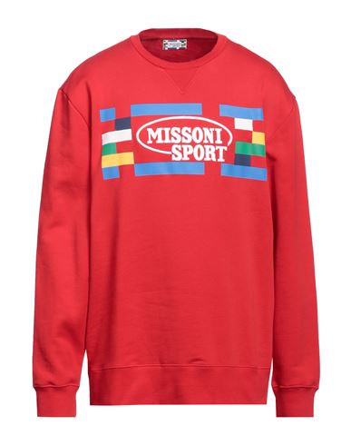 Shop Missoni Man Sweatshirt Red Size Xxl Cotton