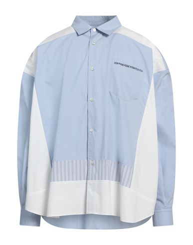 Shop Etro Man Shirt Sky Blue Size 16 ½ Cotton