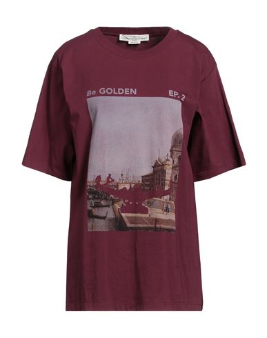 Shop Golden Goose Woman T-shirt Deep Purple Size S Cotton
