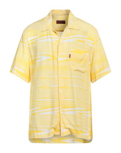 Missoni Man Shirt Yellow Size Xxl Viscose