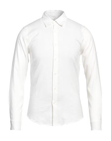 Shop Sandro Man Shirt White Size S Cotton, Linen, Lyocell