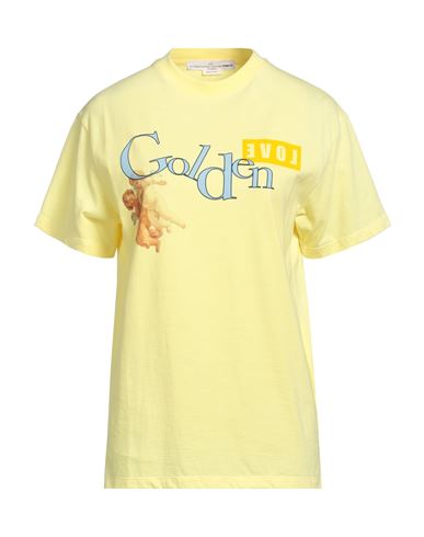 Shop Golden Goose Woman T-shirt Yellow Size S Cotton