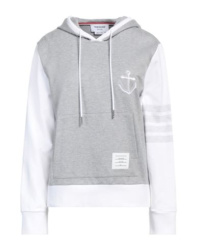 Thom Browne Woman Sweatshirt Light Grey Size 3 Cotton, Elastane