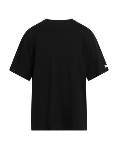 Shop Sandro Man T-shirt Black Size S Cotton, Elastane