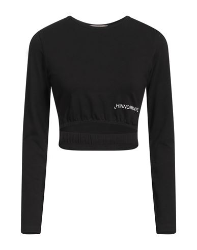Shop Hinnominate Woman T-shirt Black Size L Cotton, Elastane