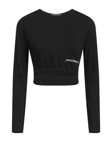 Hinnominate Woman T-shirt Black Size Xxs Cotton, Elastane In Black