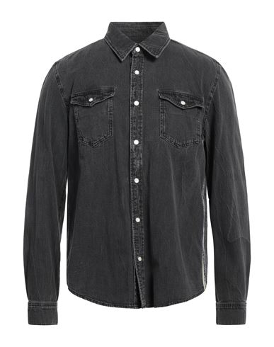 Givenchy Man Denim Shirt Steel Grey Size Xl Cotton, Elastane