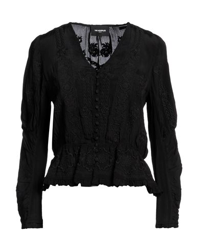The Kooples Woman Shirt Black Size 1 Viscose, Polyester
