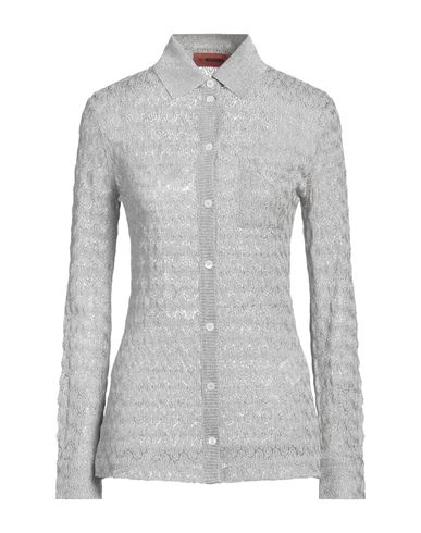 Missoni Woman Shirt Grey Size 2 Viscose, Cupro, Polyester