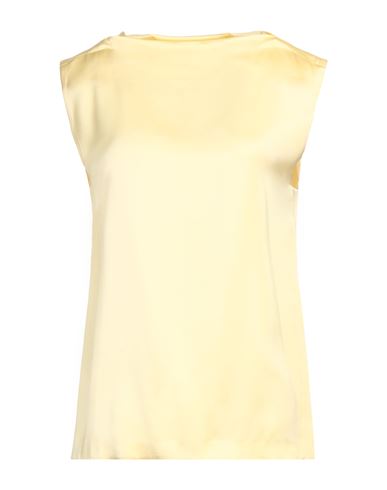 Shop Jil Sander Woman Top Yellow Size 4 Viscose