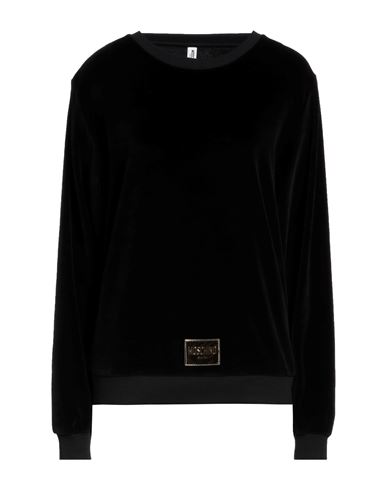 Shop Moschino Woman Sweatshirt Black Size Xl Cotton, Polyester, Elastane