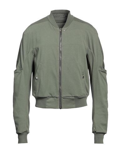 Shop Rick Owens Man Sweatshirt Military Green Size S Cotton