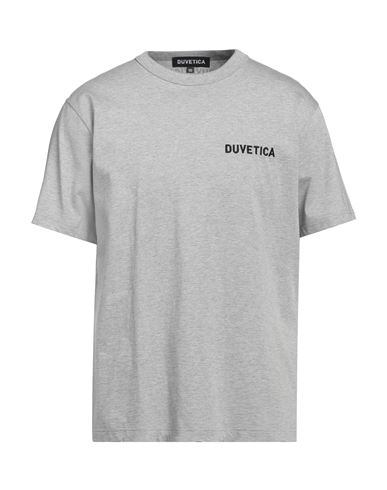 Shop Duvetica Man T-shirt Light Grey Size 40 Cotton