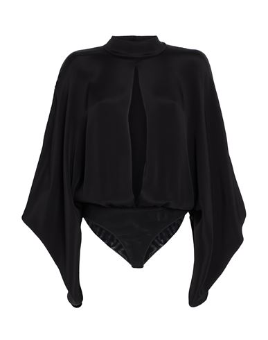 Tom Ford Woman Bodysuit Black Size 6 Silk, Polyamide, Elastane