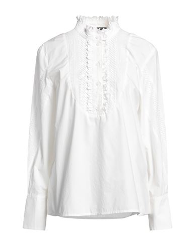 The Kooples Woman Top White Size 2 Cotton, Polyester