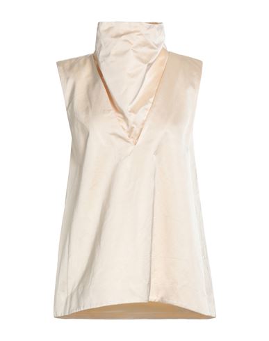 Jil Sander Woman Top Cream Size 0 Cotton, Viscose In White