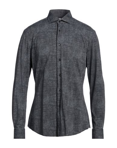 Shop Xacus Man Shirt Steel Grey Size 16 ½ Polyamide, Elastane