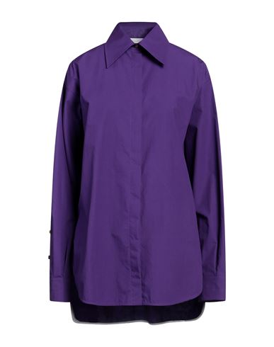 Quira Woman Shirt Mauve Size 8 Cotton In Purple
