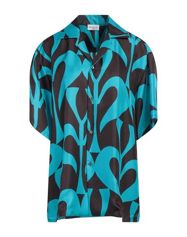 Shop P.a.r.o.s.h P. A.r. O.s. H. Woman Shirt Azure Size L Silk In Blue