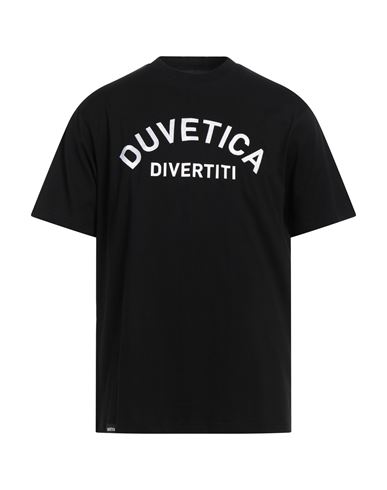 Shop Duvetica Man T-shirt Black Size 40 Cotton