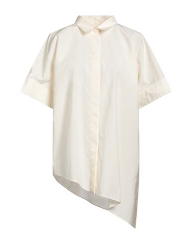 Shop Jil Sander Woman Shirt Cream Size 12 Cotton In White
