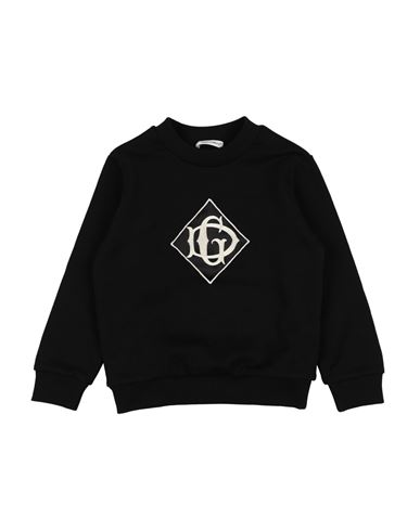 Shop Dolce & Gabbana Toddler Boy Sweatshirt Black Size 7 Cotton, Elastane, Silk, Viscose, Polyester