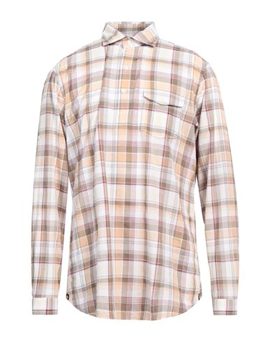 Lardini Man Shirt Beige Size Xl Cotton, Elastane