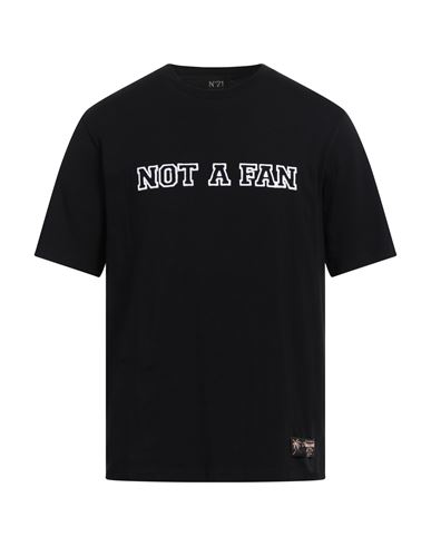 N°21 Man T-shirt Black Size L Cotton