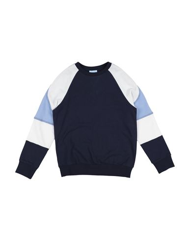 Shop Lanvin Toddler Boy Sweatshirt Navy Blue Size 4 Cotton