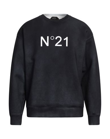 N°21 Man Sweatshirt Midnight Blue Size Xl Cotton, Elastane In Black