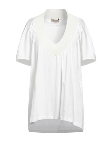 Gentryportofino Woman T-shirt White Size 4 Cotton