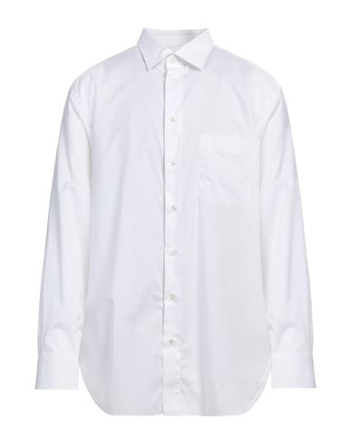 Shop Brioni Man Shirt White Size 18 ½ Cotton