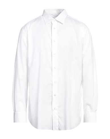 Shop Brioni Man Shirt White Size 18 ½ Cotton