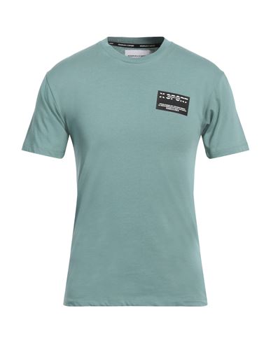The Kooples Man T-shirt Light Green Size Xs Cotton In Blue