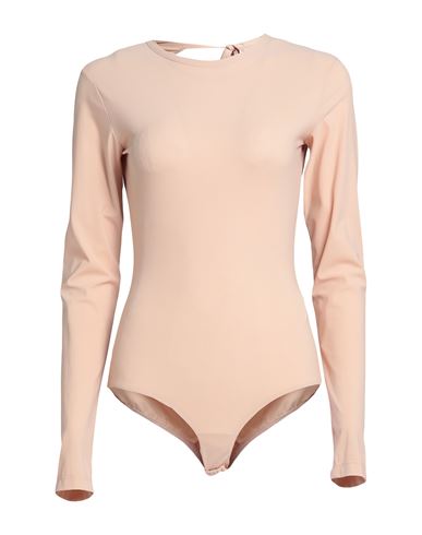 Shop Mm6 Maison Margiela Woman Bodysuit Blush Size L Polyamide, Elastane In Pink