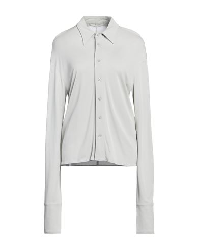 Shop Mm6 Maison Margiela Woman Shirt Light Grey Size L Viscose