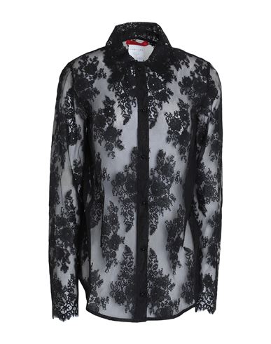 Max & Co . Oxalis Woman Shirt Black Size L Polyamide, Cotton