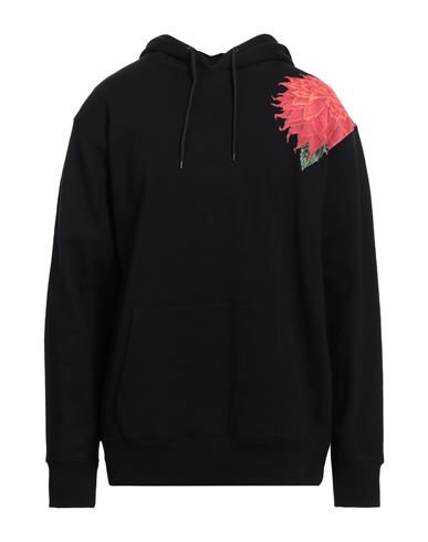 Shop Yohji Yamamoto Man Sweatshirt Black Size 6 Cotton, Polyurethane